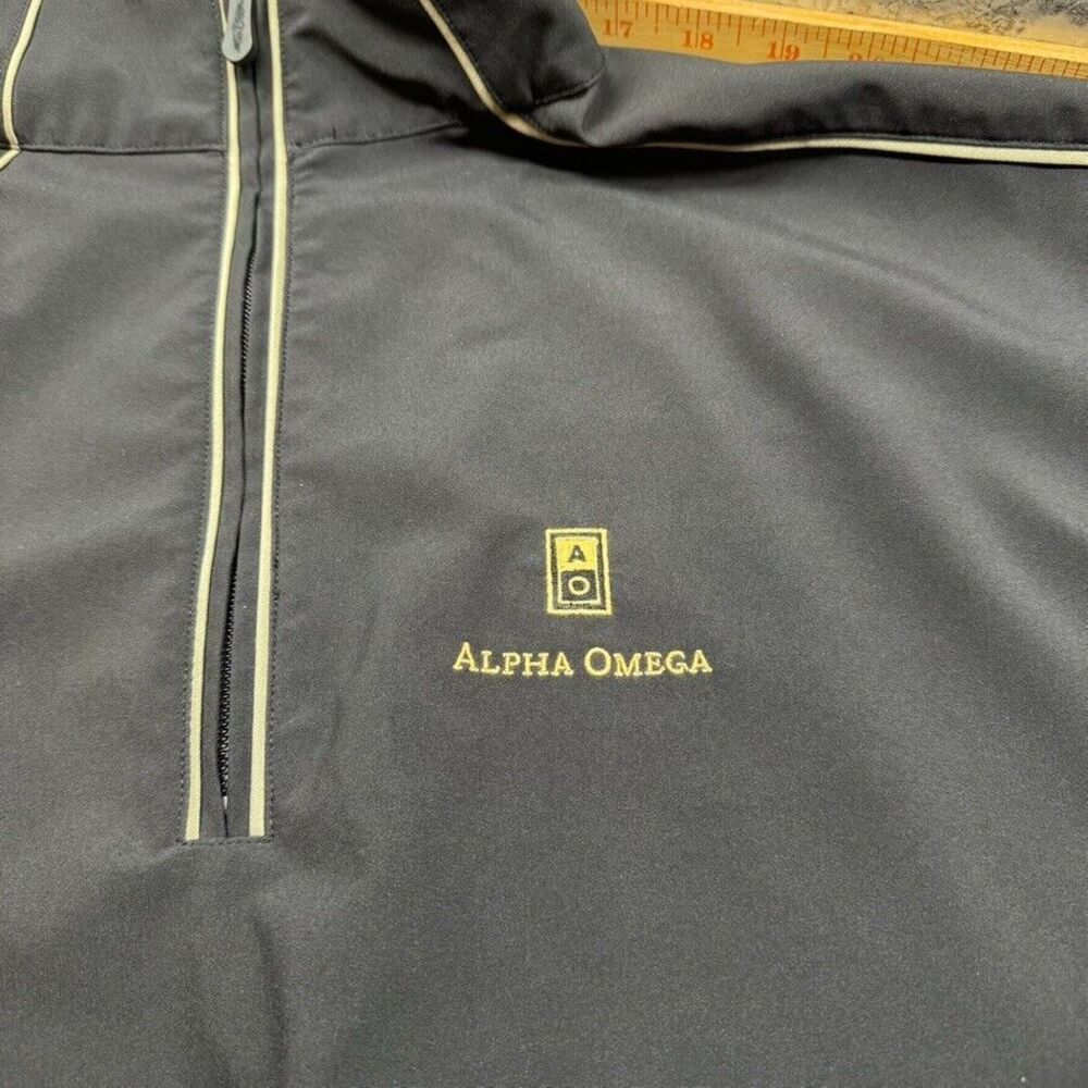 Straight Down Performance Golf Black Quarter Zip … - image 2